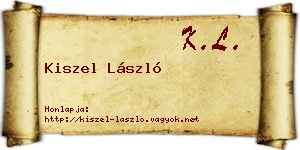 Kiszel László névjegykártya